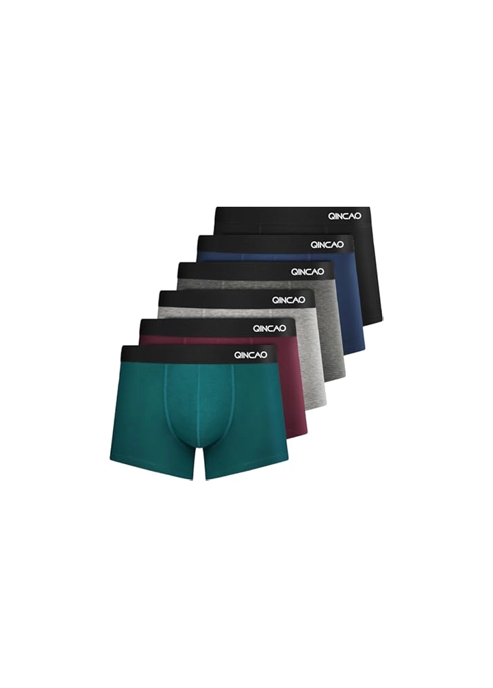 QINCAO Boxer Shorts Mens 6 Pack, No Itchy Labels